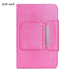 Wireless Bluetooth Keyboard For Tablet PU Leather Case Stand Cover +OTG+pen For Pad 7 8 Inch 9 10 Inch  Pink_7/8 inch