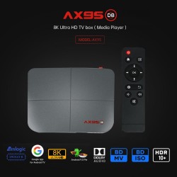 1 Abs Material Ax95 Smart Tv  Box Android 9.0 Supports Dolby Tv Version Google Store 4+32G_European plug+G10S remote control