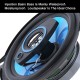 1 Pair Car  Horn  Audio 5-inch Coaxial Horn External Magnetic Type Moving Coil Type Moisture-proof Audio Speaker 1371 Car Parts Black+blue