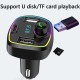 12-24v Qc3.0 Fast Charge Car Charger Bluetooth Black