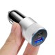 3.1A 15w Car Charger Usb Cigarette Lighter Adapter Car Auto Replacement Battery Fast Charger Silver Black