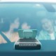4-in-1 Car Fan Center Console Cooling Fans Wireless Charging Mobile Phone Holder Black Blue 24V