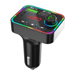 Usb Car Charger FM Transmitter Bluetooth 5.0 Black