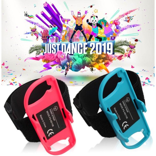 1 Pair Adjustable Dance Wrist Band Strap Wristband for Nintend Switch As shown
