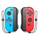 1 Pair Gamepad Controller Wireless Joystick Joycon for Switch Game with Wrist Strap Red blue