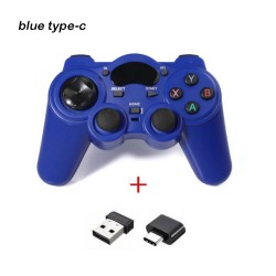 2.4g Android Gamepad Wireless Gamepad Joystick Game Controller Joypad Blue type-C interface