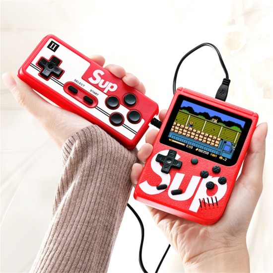 2.8-inch Lcd Screen Retro Video Game Console Built-in 400 Classic Games Handheld Portable Pocket Mini Game Player blue