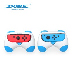 2pcs Tns-2130 Hand Grip Case Controller Gamepad Hand Grip Stand Compatible for Switch Oled Left Right Handle Red Blue