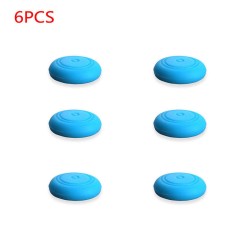 6 Pcs Silicone Thumbstick Thumb Stick Grip Caps Cover for Nintend Switch Joy-Con Controller blue
