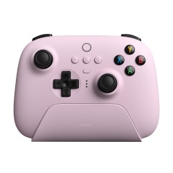8bitdo Ultimate Wireless 2.4g Game Controller with Charging Dock Compatible for Windows 10 11 Steam Android PC Pink