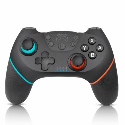 Wireless Bluetooth-compatible  Gamepad Game Joystick Controller Compatible For Switch Pro Console Black and White