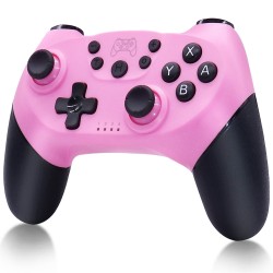 Wireless Gamepad Game Joystick Controller Bluetooth for Switch Pro Console Pink