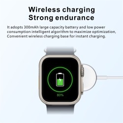 49mm Ultra 8 Smart Watch Bluetooth Call 2.02-inch Screen Wireless Charging Fitness Watches Black