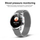 CF18 Smart Bracelet Round Color Screen Waterproof Heart Rate Blood Pressure Smart Watch Smart Wristband Pedometer Fitness Tracker black