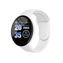 D18s 1.44-inch Smart Watch Blood Pressure Sleep Monitoring Fitness Tracker Bracelet White