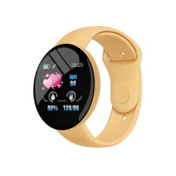 D18s 1.44-inch Smart Watch Blood Pressure Sleep Monitoring Fitness Tracker Bracelet Yellow