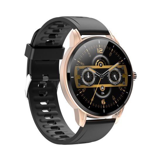 Smart  Watch Multi-sports Custom Dial Weather Forecast Heart Rate Blood Pressure Blood Oxygen Monitor Watch Champagne