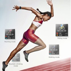 T98 Smart Watch Body Temperature Heart Rate Blood Pressure Monitor Sports Tracker Fitness Men Women Smart Bracelet Smartwatch Pink