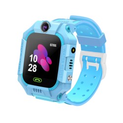 Z6 Children's Phone Watch GPS Flip rotation Location Kids Smartwatch Multifunctions Watch blue
