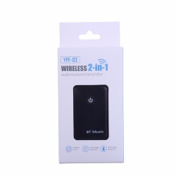 2 in1 Bluetooth Transmitter Receiver 3.5mm Stereo Wireless Music Audio Cable Dongle Bluetooth V4.2 Adapter for TV DVD MP3 PC black