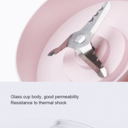 Original XIAOMI Youpin 17PIN Star Firut Cup Portable Juicer 400ML Fruit Cup Magnetic charging  For Fitness Pink