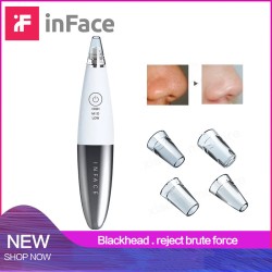 Original XIAOMI Youpin InFace Electric Blackhead Remover Vacuum Suction DermabrasionAcne Pore Peeling Face Clean