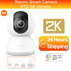 XIAOMI Smart Home Security Camera 2k Monitor 1296p HD Ultra-Clear Ip Panoramic Night Vision Voice Intercom White